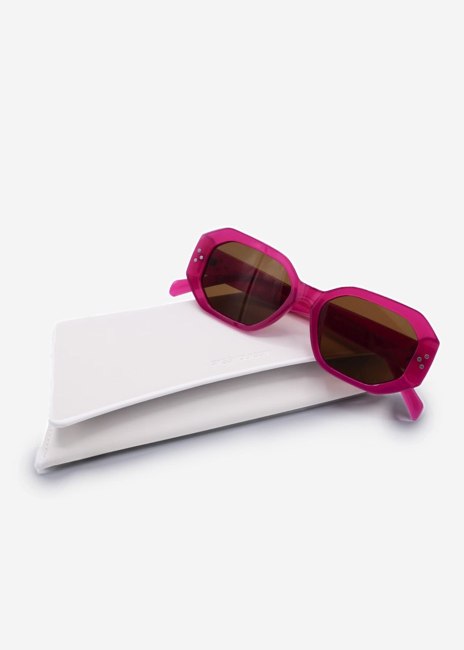 Große Sonnenbrille - pink