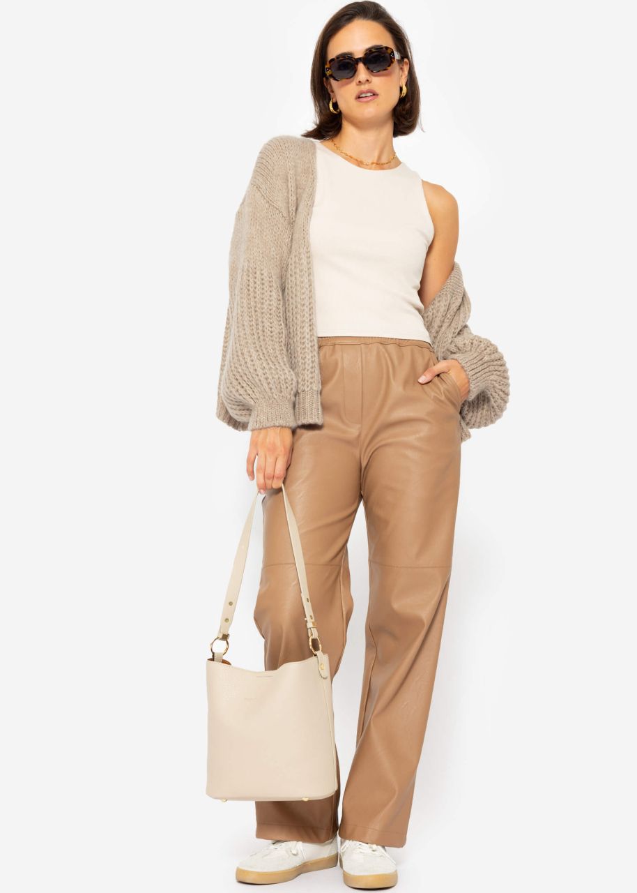 Cardigan mit Struktur - beige