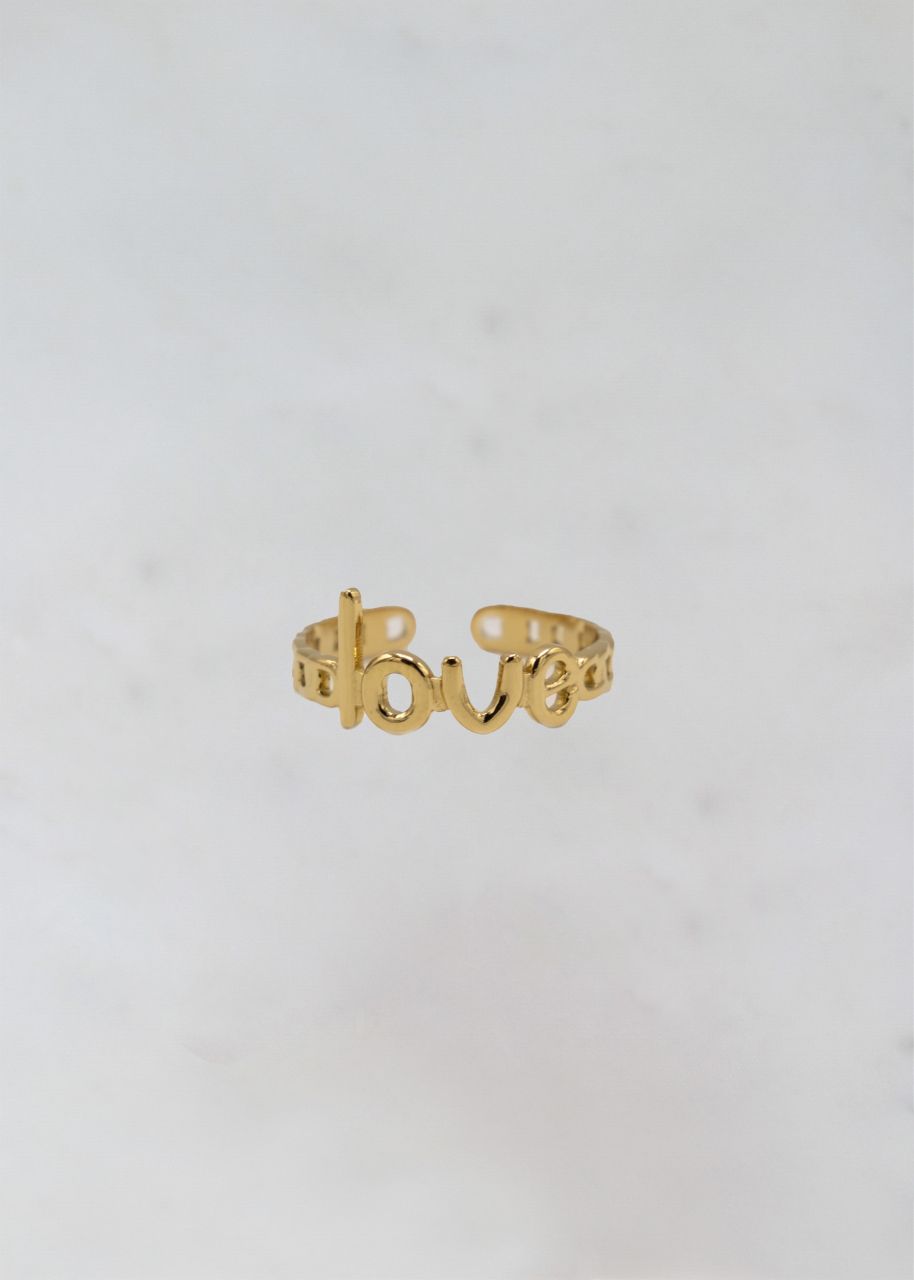 &quot;Love&quot; Ring, gold