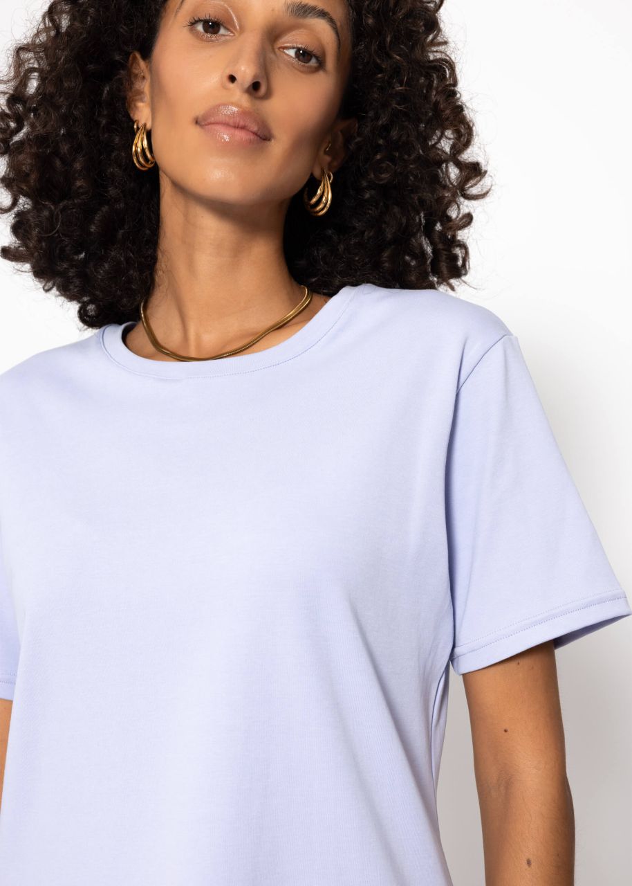 Rundhals T-Shirt - flieder