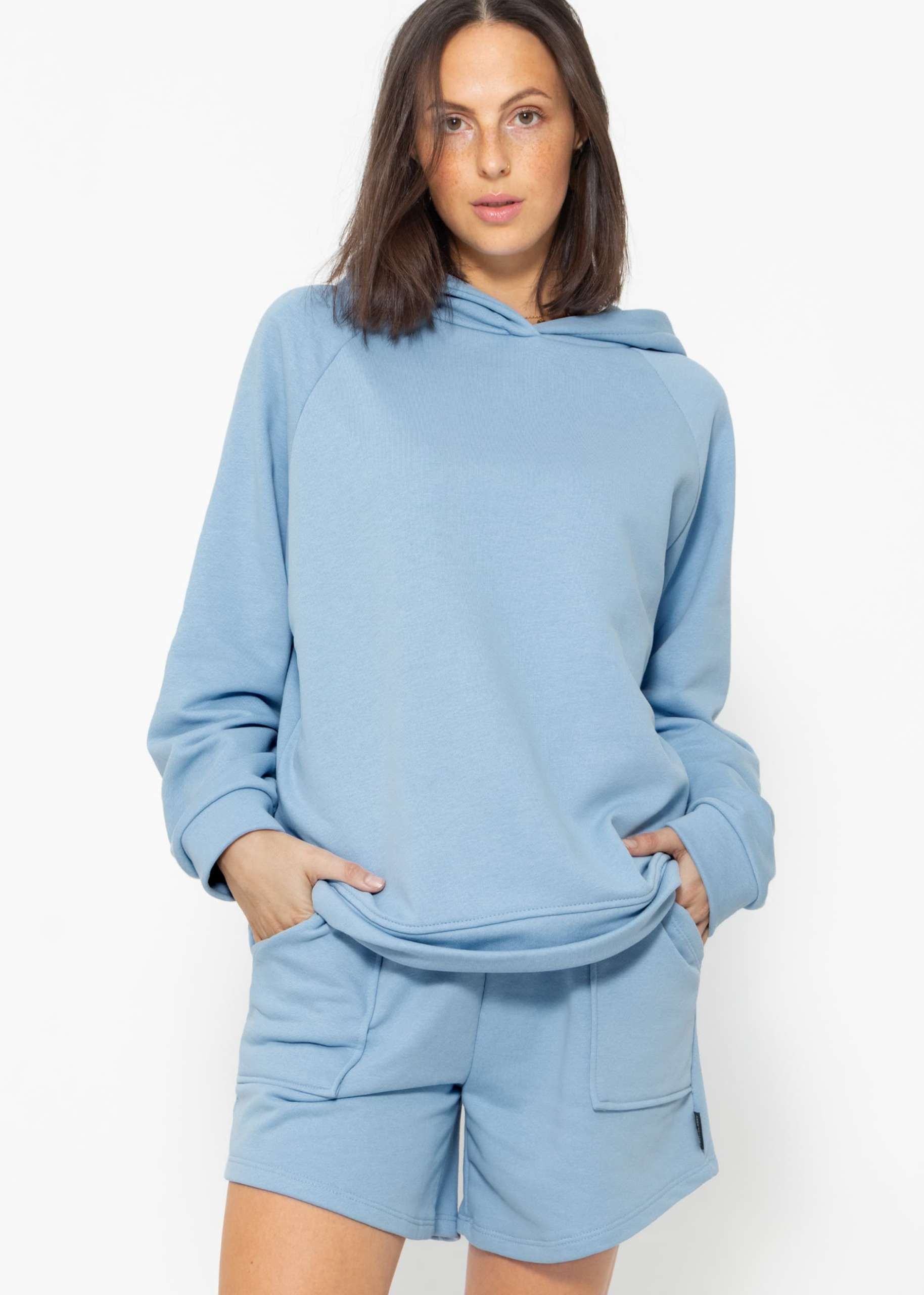 Oversize Hoodie - himmelblau