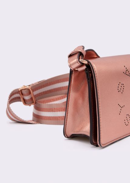 Glänzende SASSYCLASSY Handtasche, rosa