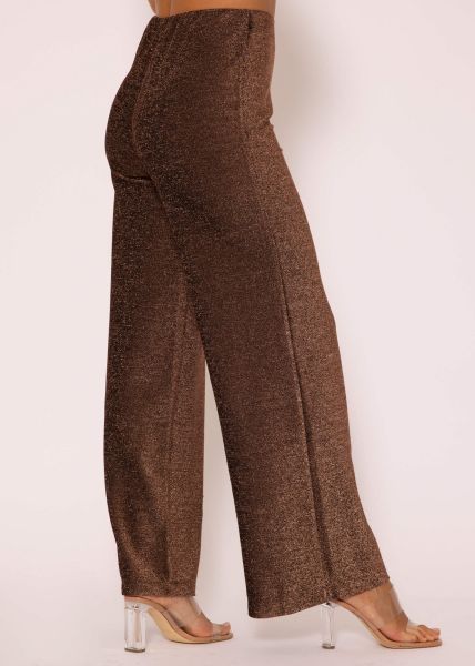 Lurex Hose - braun