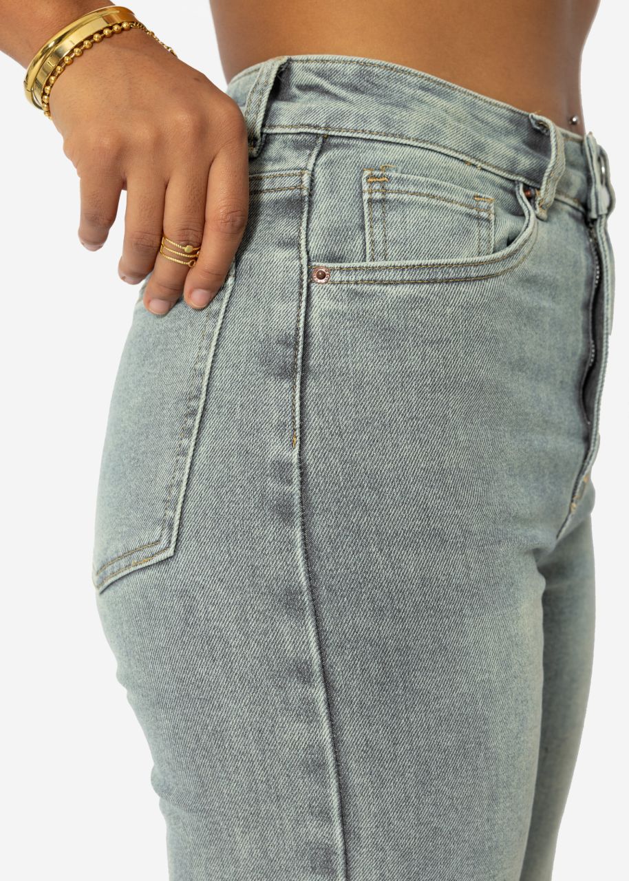 Straight Leg Jeans - blau