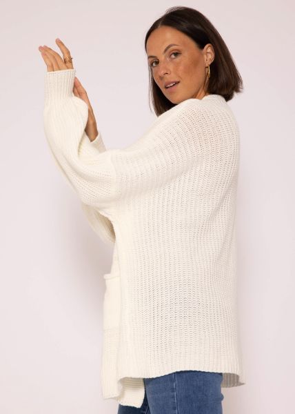 Strick Cardigan mit Taschen - offwhite