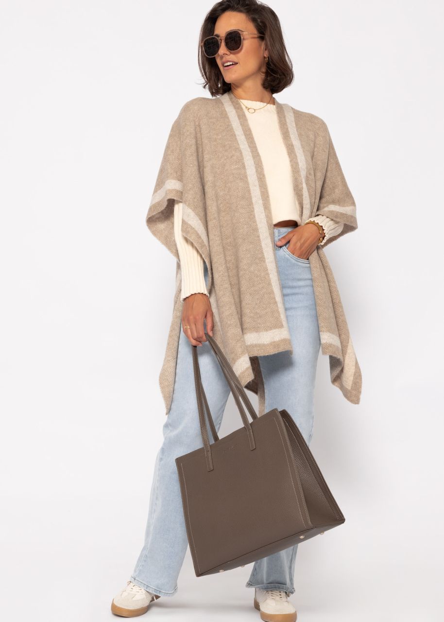 Poncho - beige-offwhite