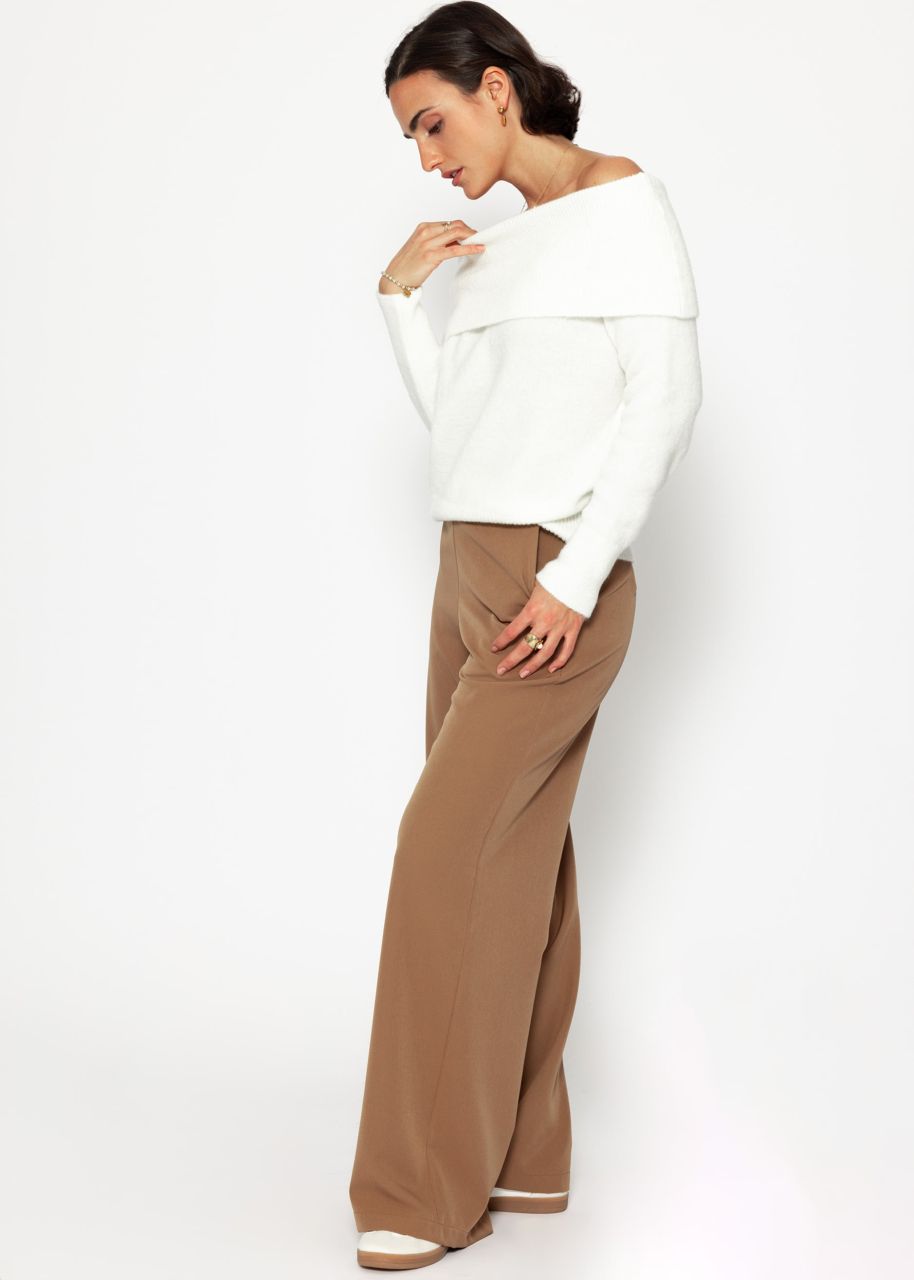 Stoffhose Highwaist - mocha