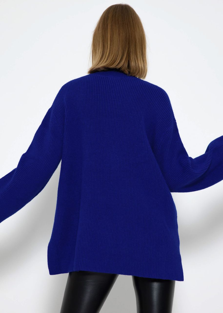 Turtleneck Pullover - royalblau