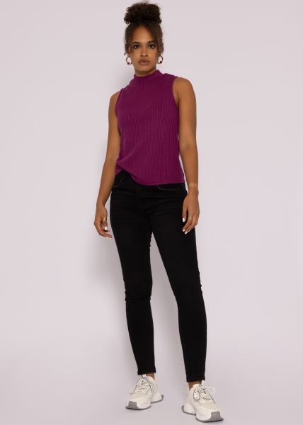 Highwaist Jeans, used Look, schwarz