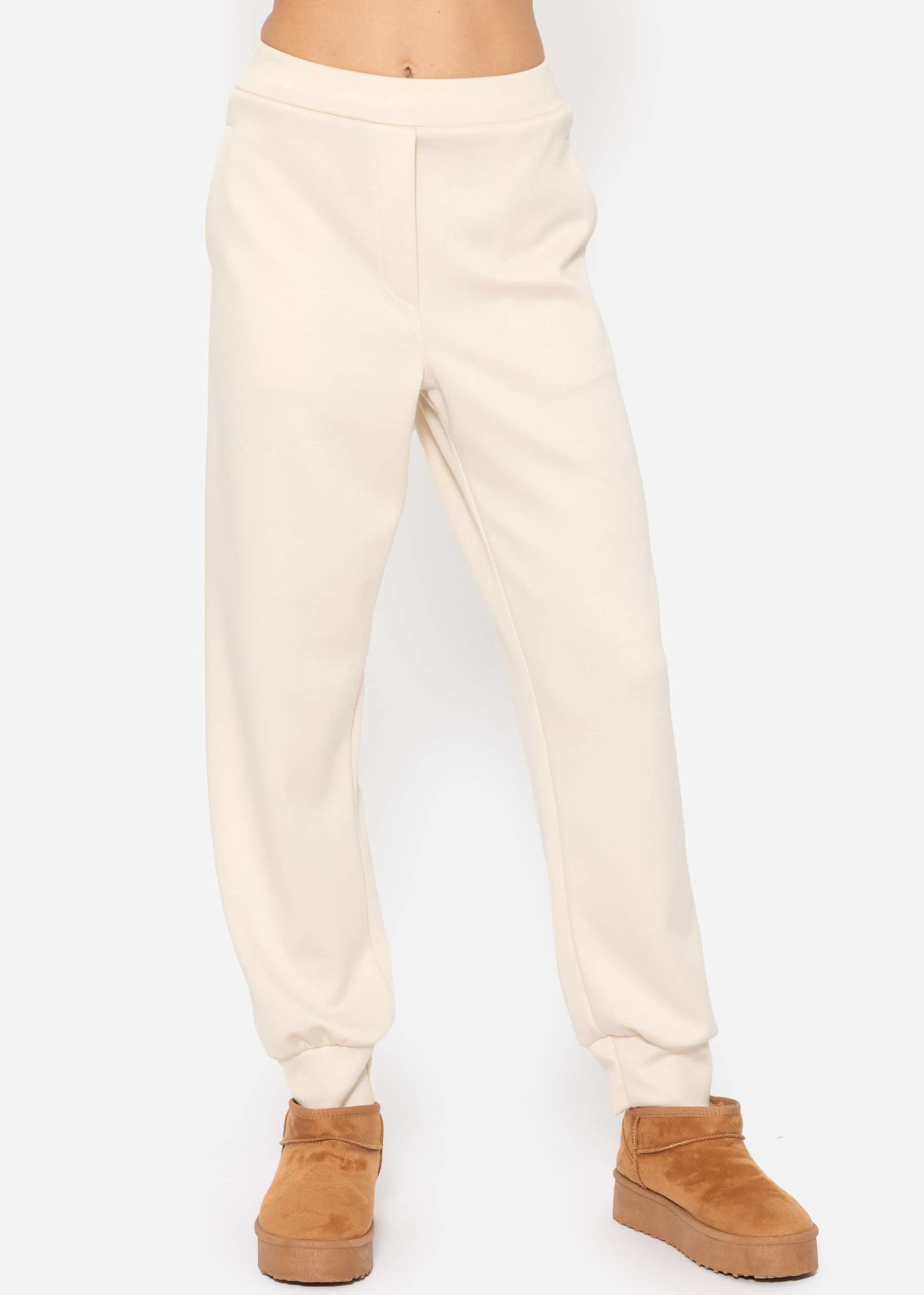 Softe Jogginghose - offwhite