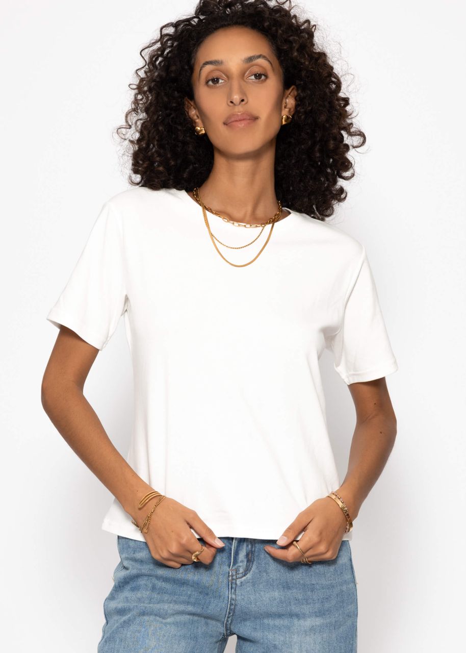Rundhals T-Shirt - offwhite