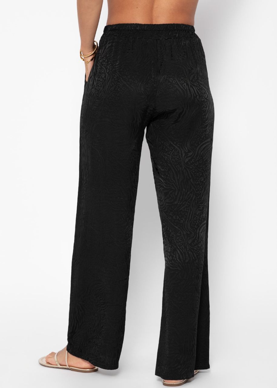 Jacquard Pants - schwarz