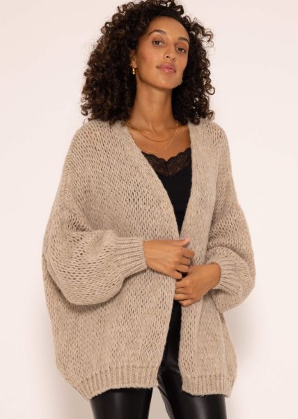 Oversize Cardigan - beige