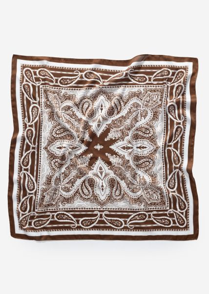 Halstuch mit Paisley-Print - dunkelbraun