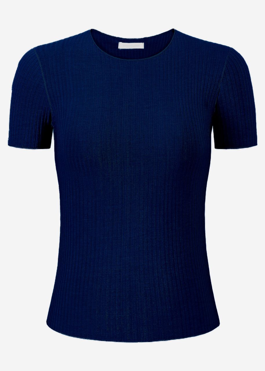 Crop-Shirt, blau