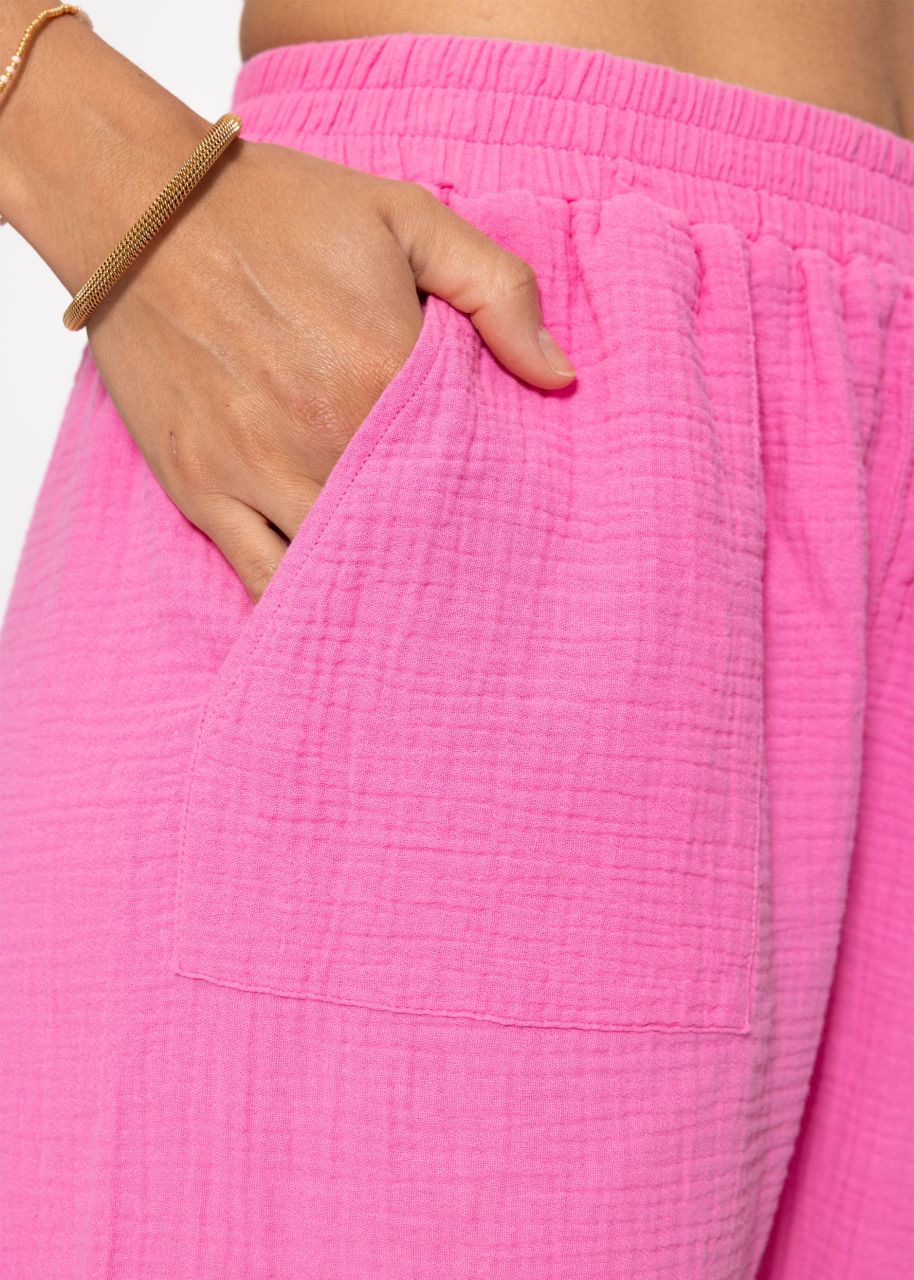 Musselin Hose - pink