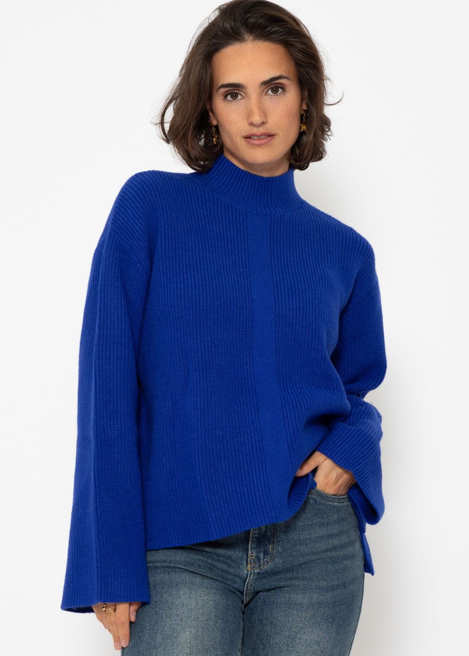 Turtleneck Pullover - royalblau