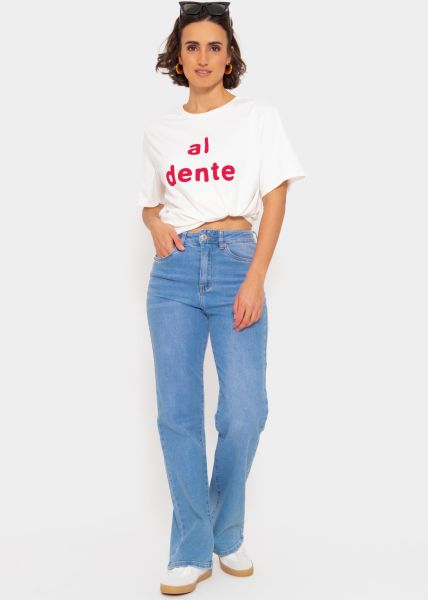 Boyfriend-Shirt "al dente", offwhite