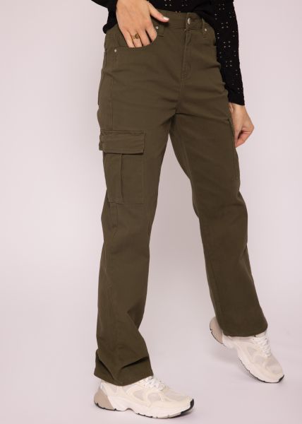 Low Waist Cargo Pants, khaki