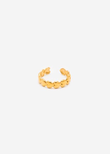 Ring mit Herzen - gold