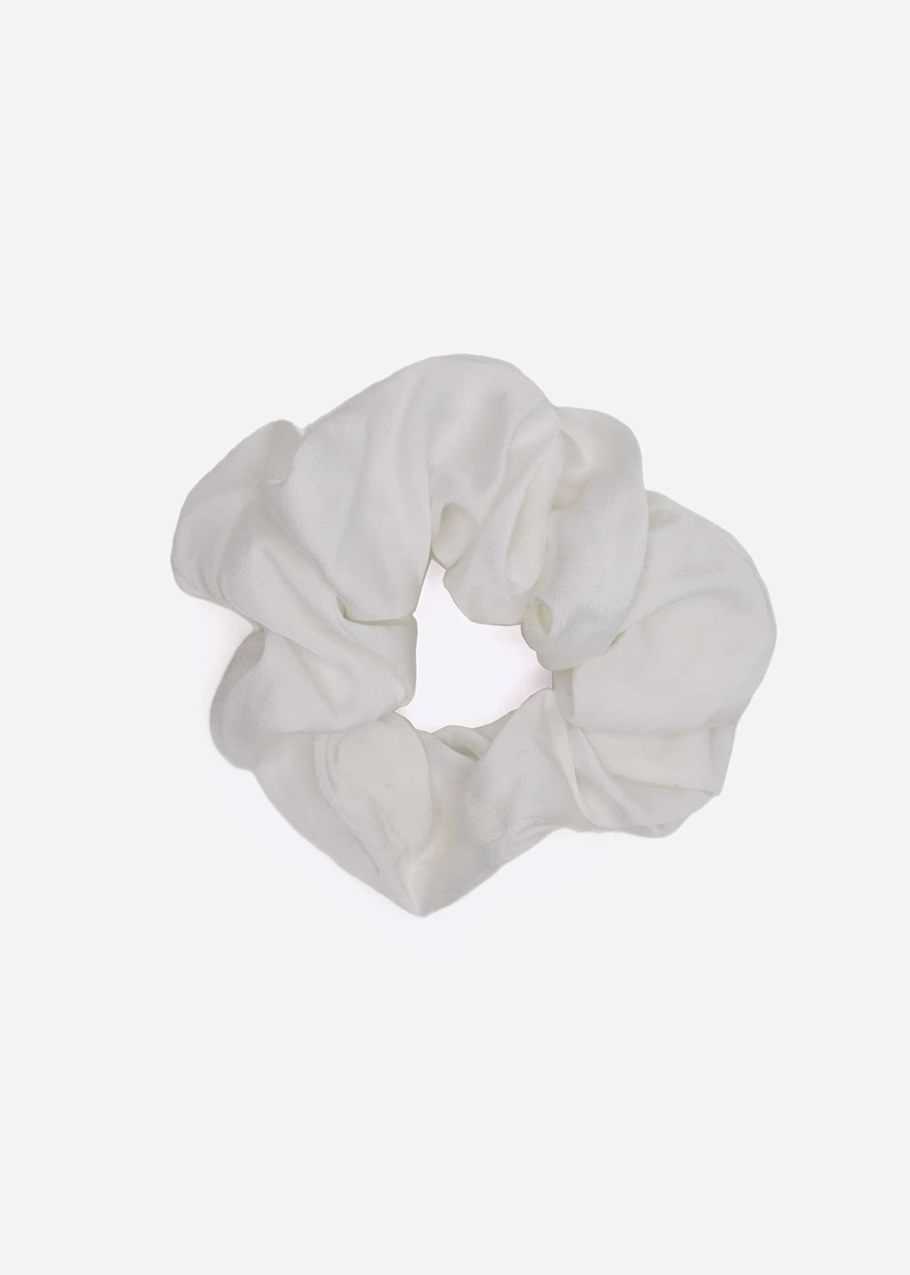 Satin-Scrunchie, weiß