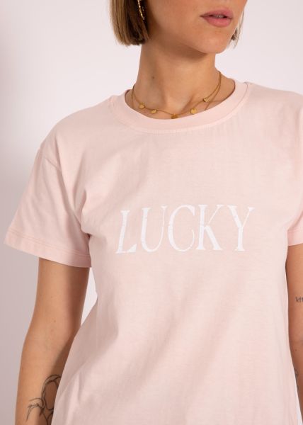 T-Shirt LUCKY, rosa