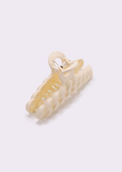 Kettenglieder Haarklammer, beige