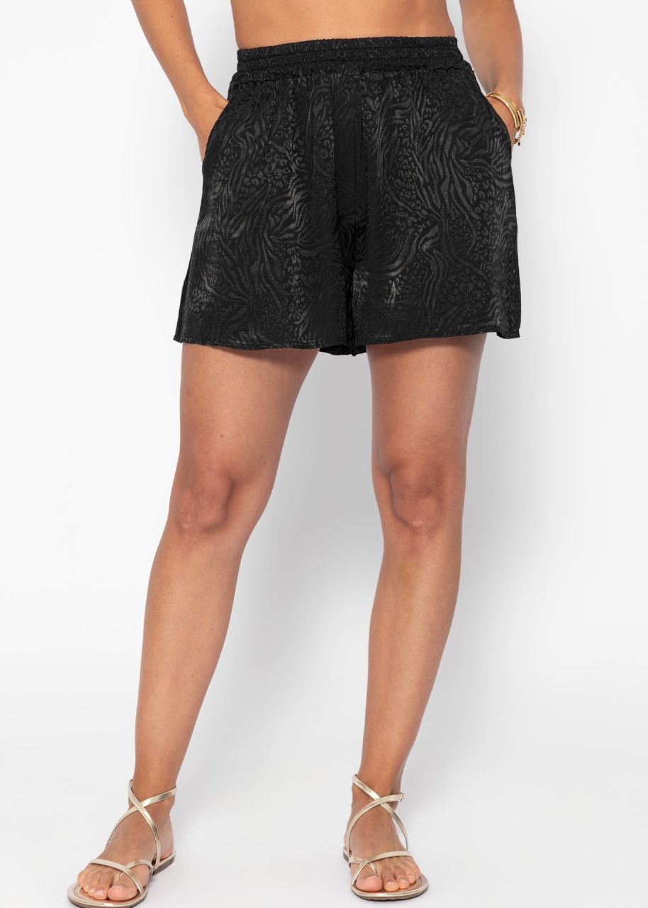 Jacquard Shorts - schwarz