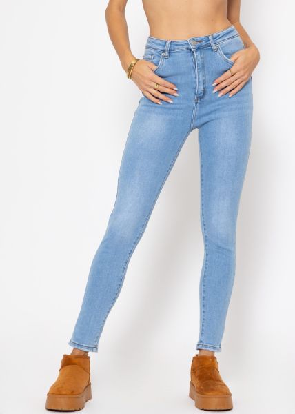 Highwaist Skinny Jeans - hellblau