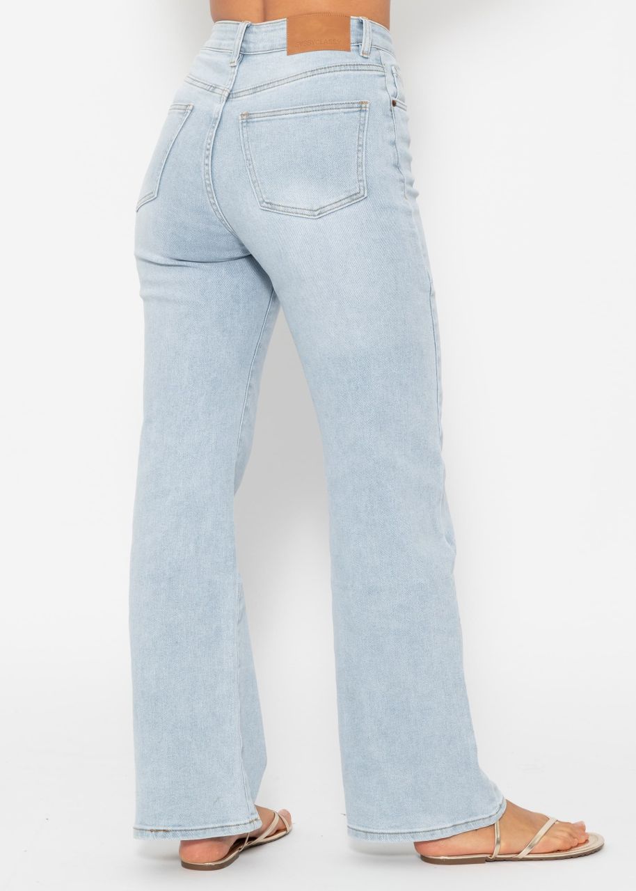 Straight Leg Jeans - hellblau