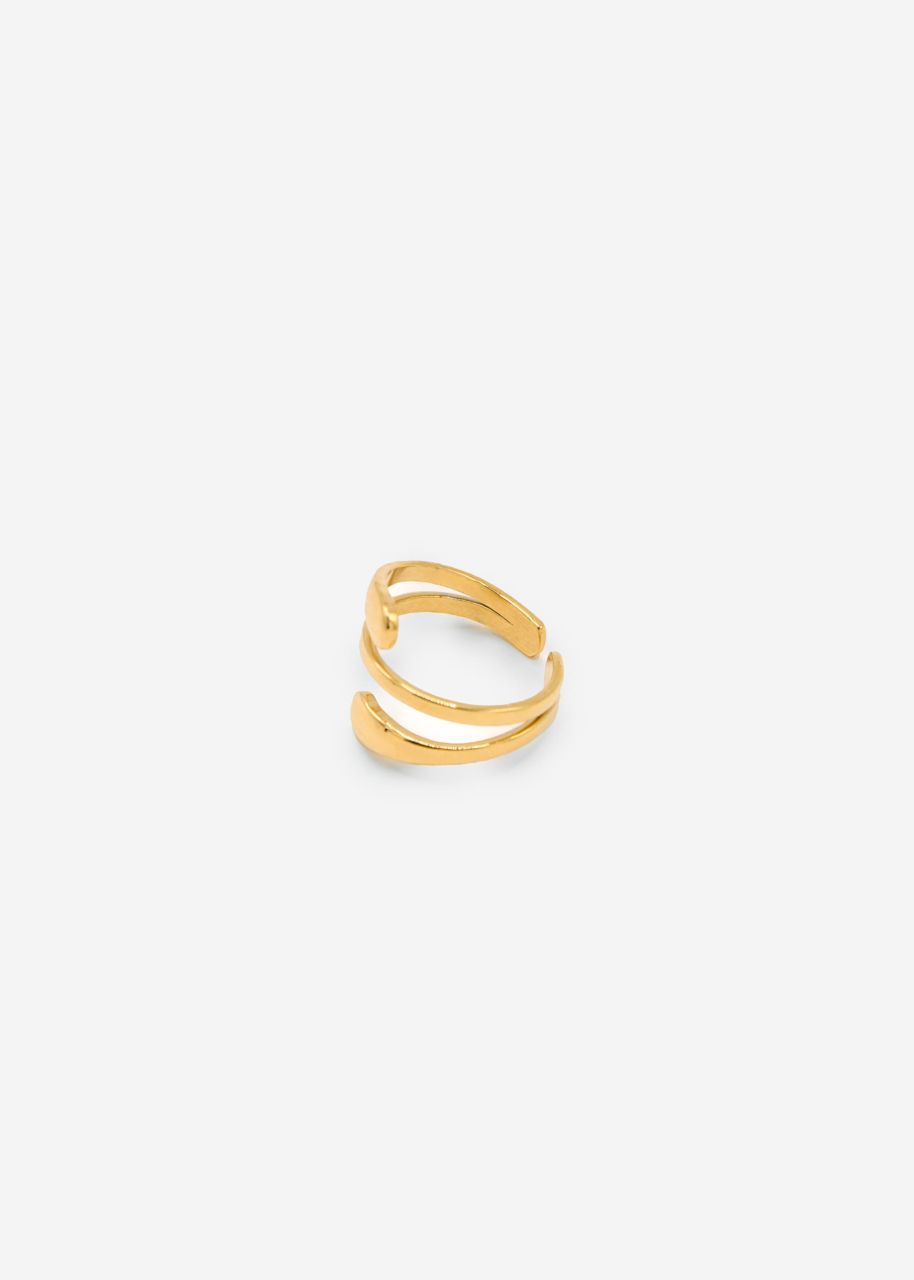 Ring in Wickel Design - gold