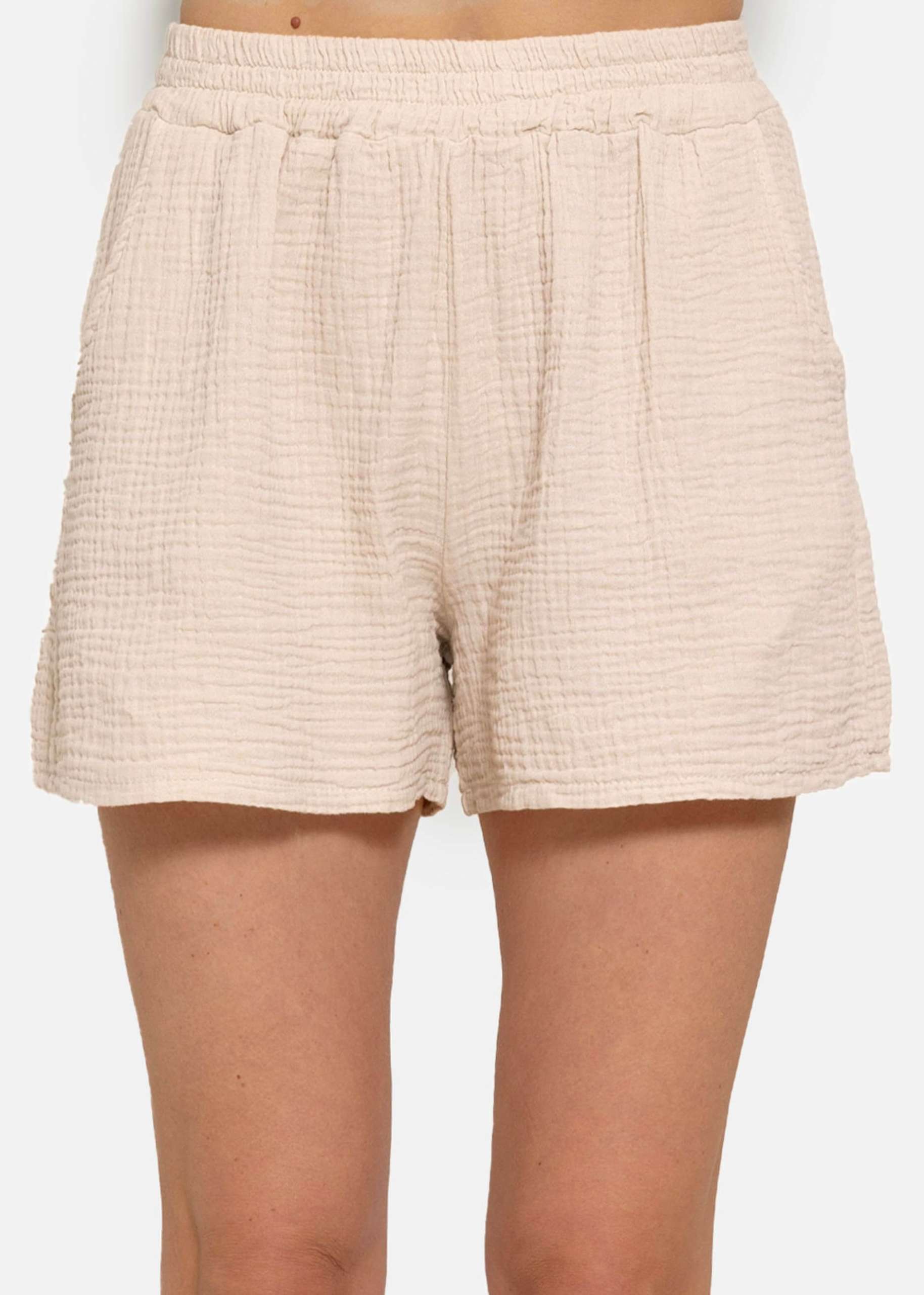 Musselin Shorts, beige