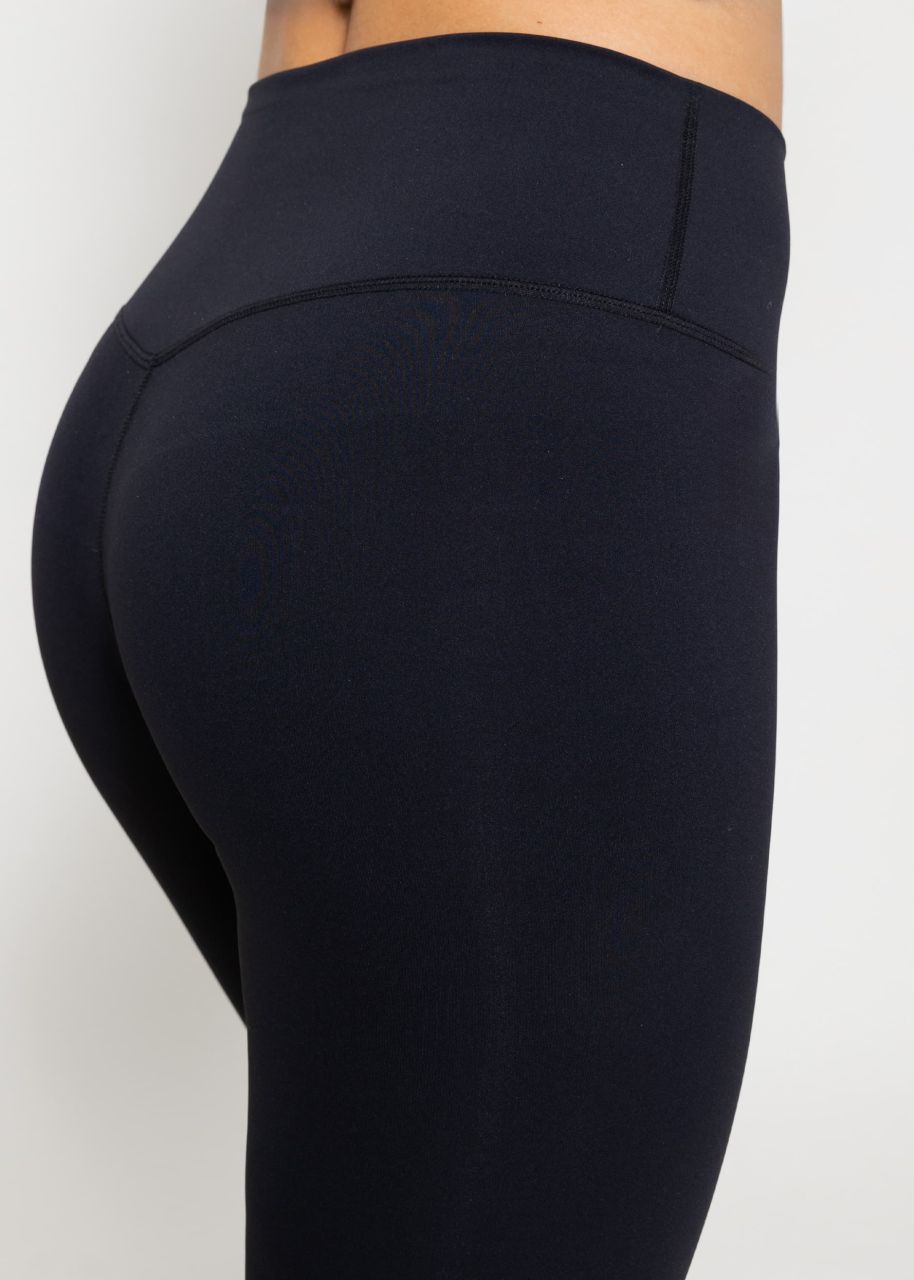 High Waist Sportleggings - schwarz