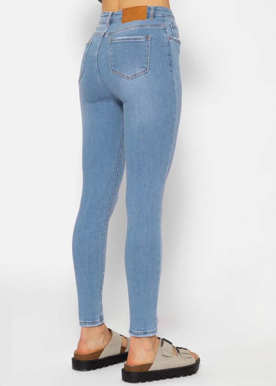 Highwaist Skinny Jeans - hellblau