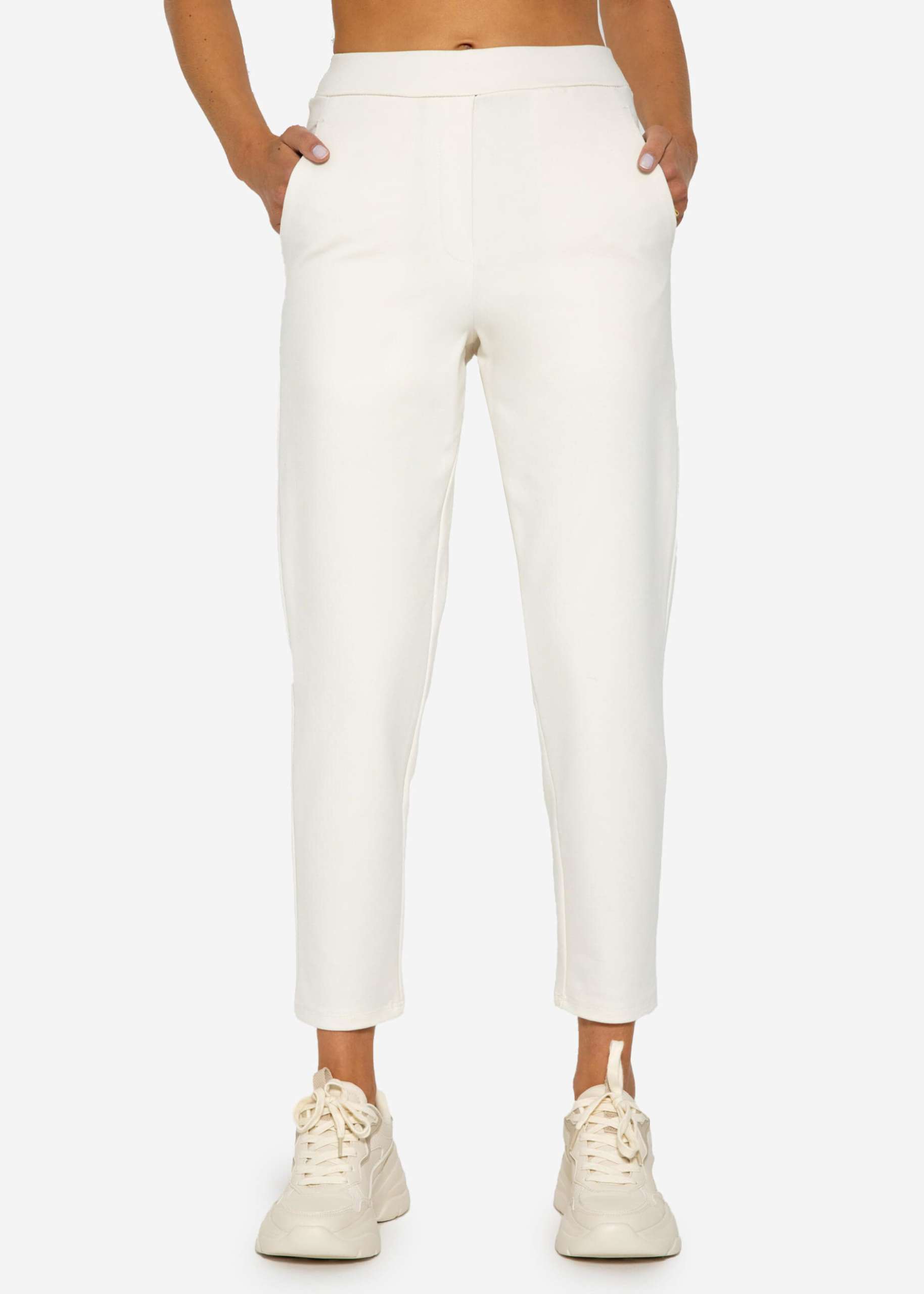 Jersey Chinos, offwhite