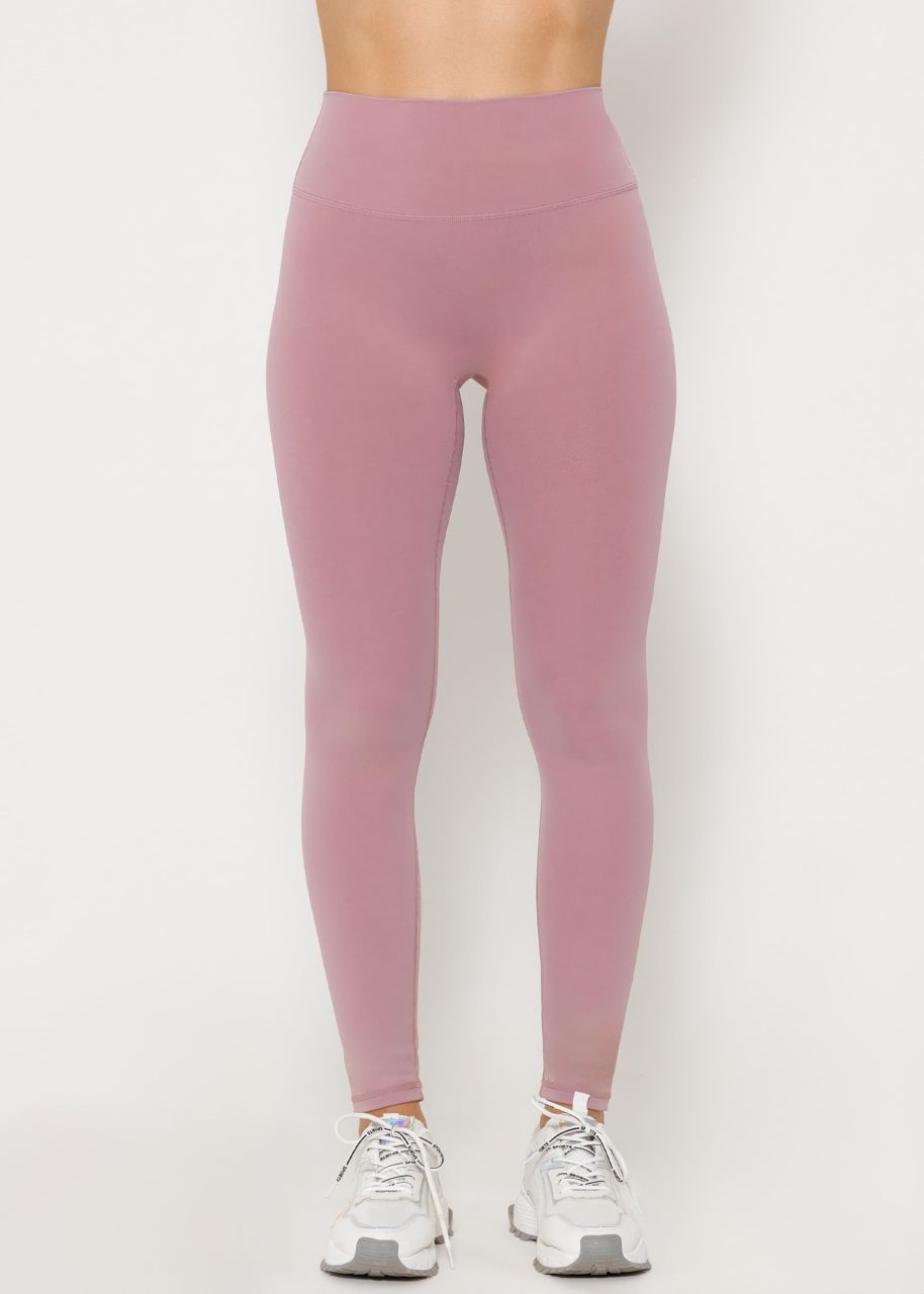 High Waist Sportleggings - altrosa