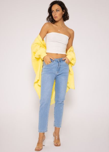 Bandeau Top mit Struktur, offwhite