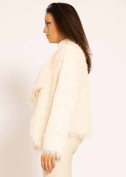 Fluffy Jacke, offwhite