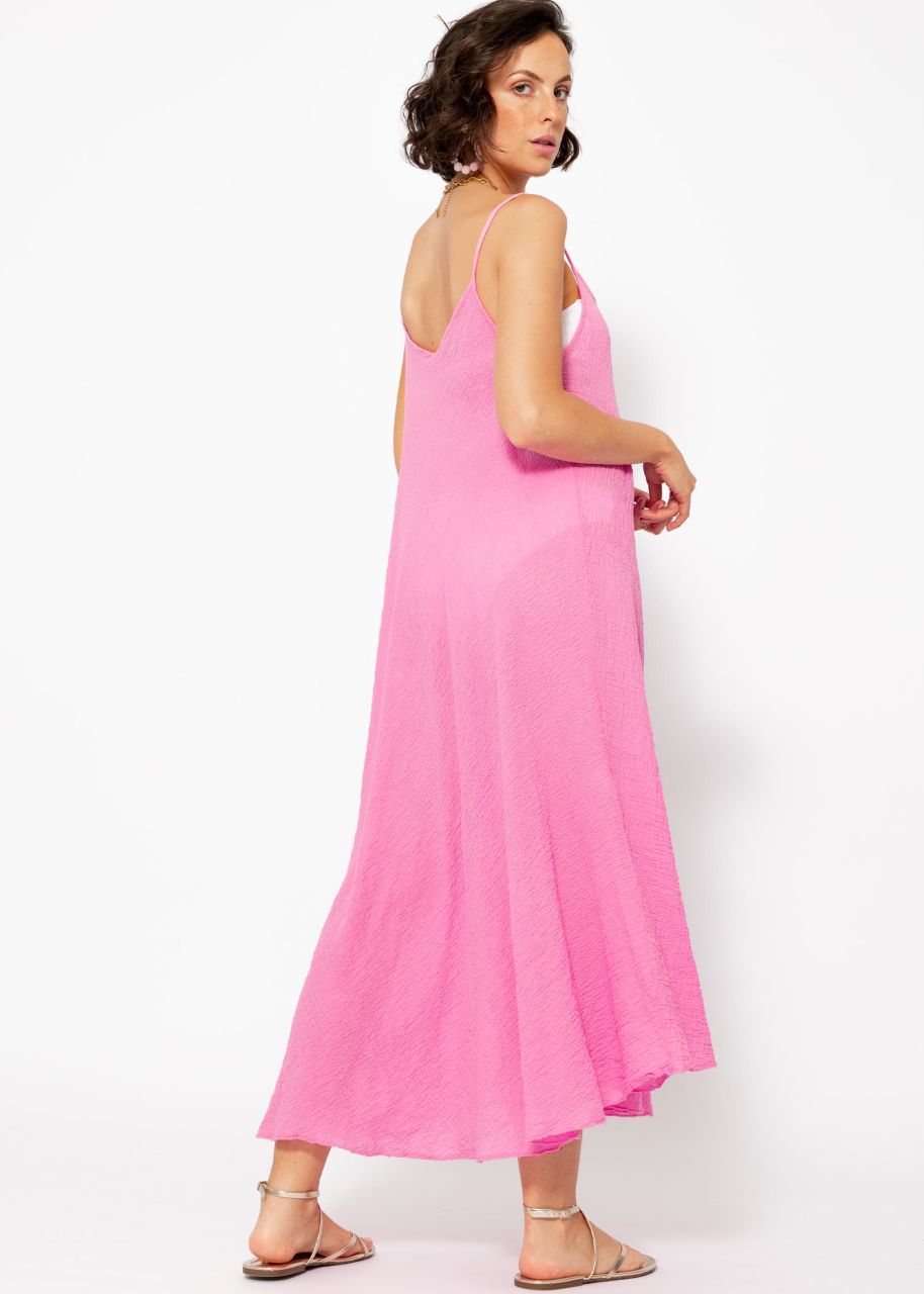 Musselin Beach Kleid - pink