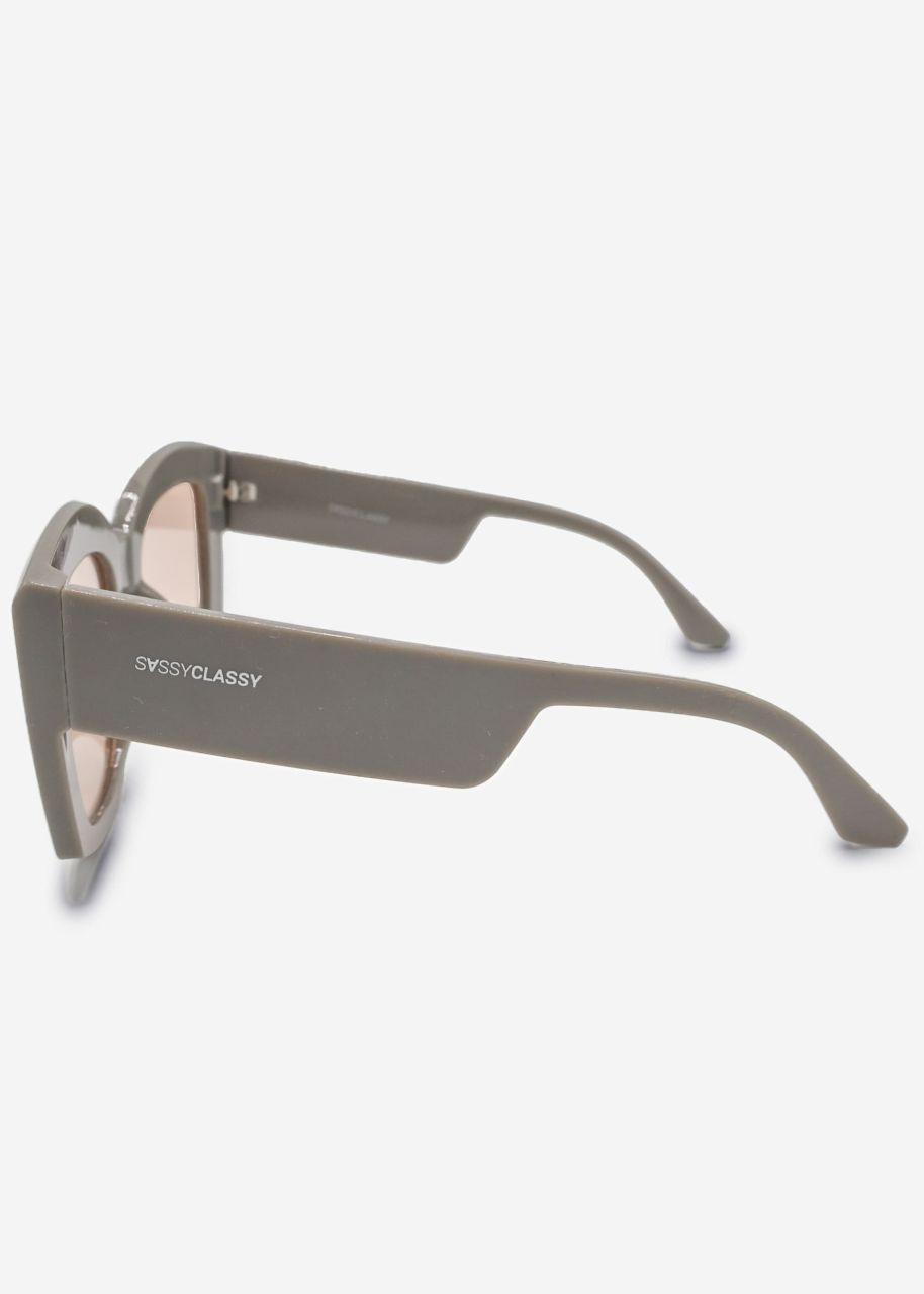 Oversize Sonnenbrille - grau