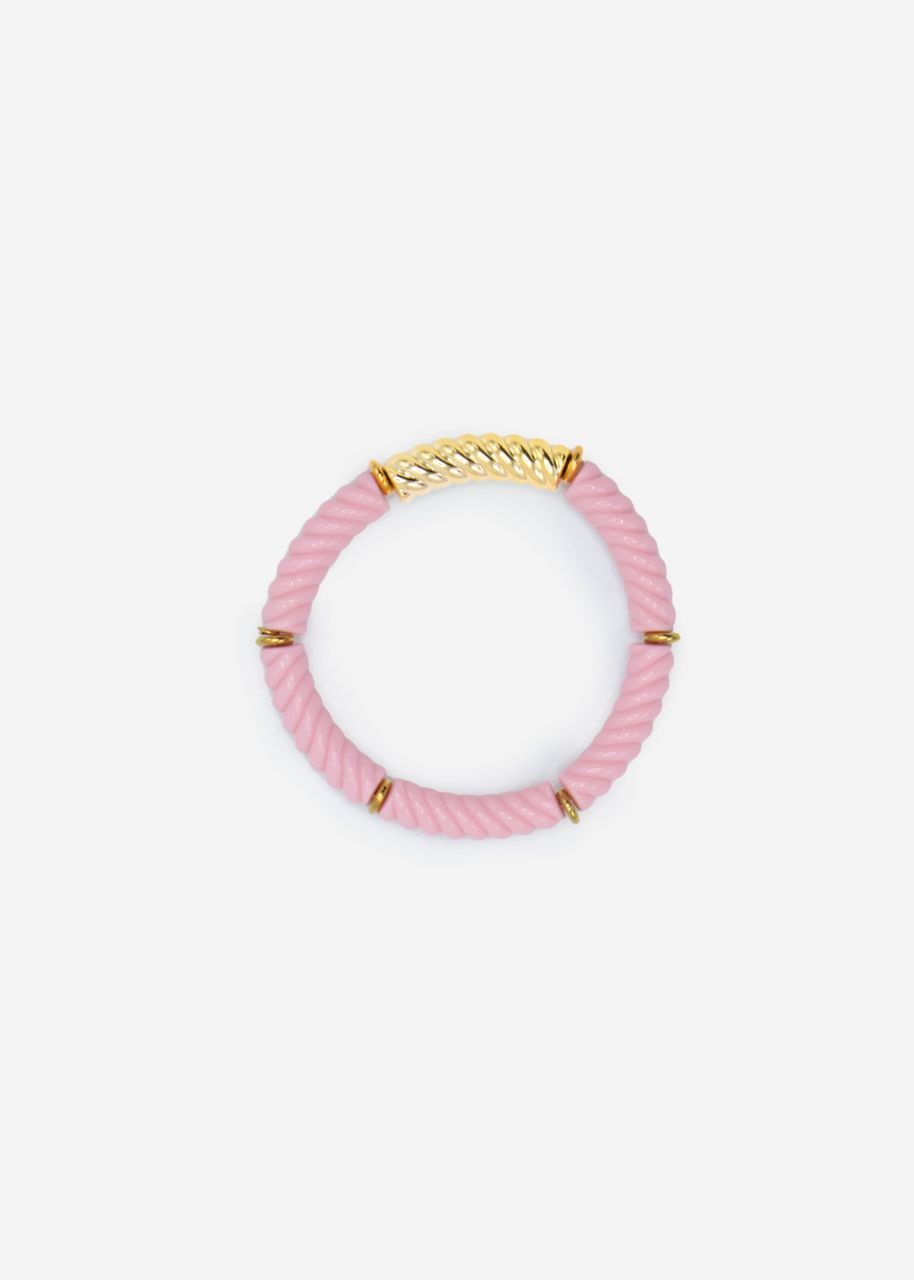 Armband mit Perlen - rosa