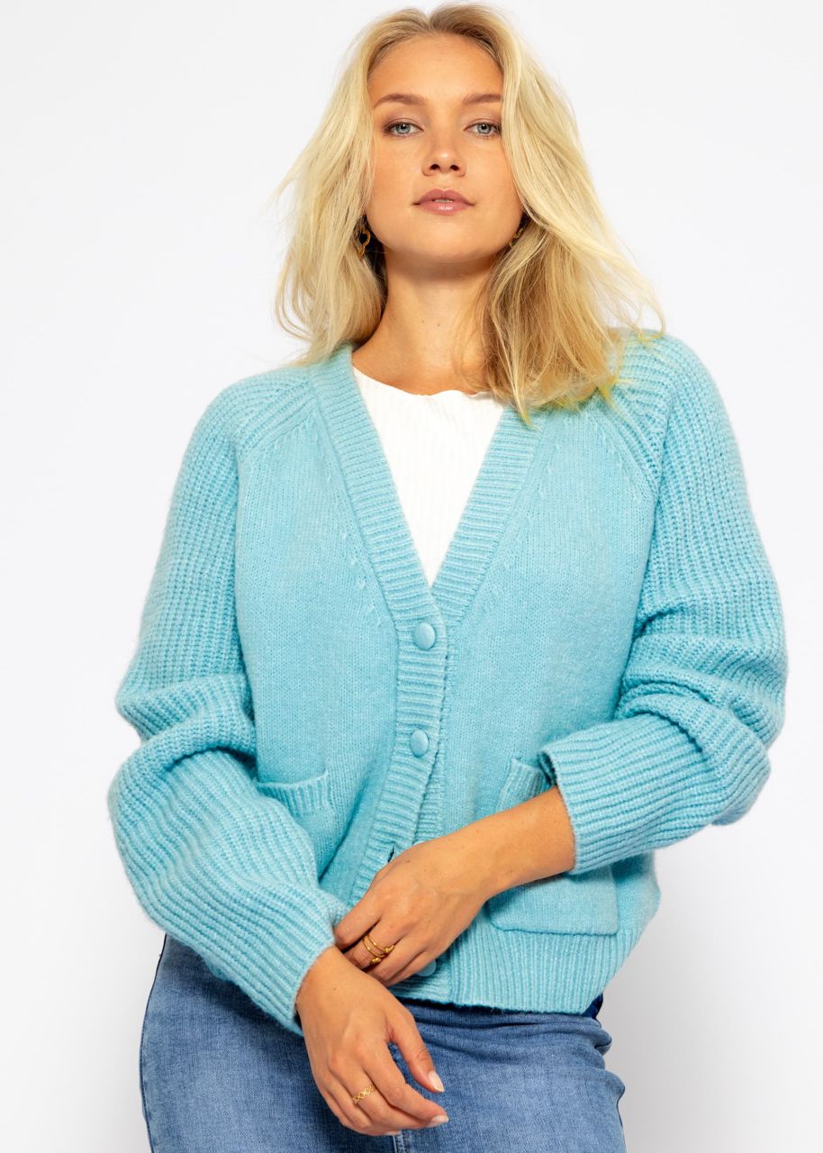 Raglan Cardigan - hellblau