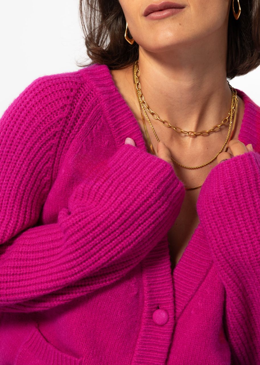 Raglan Cardigan - pink