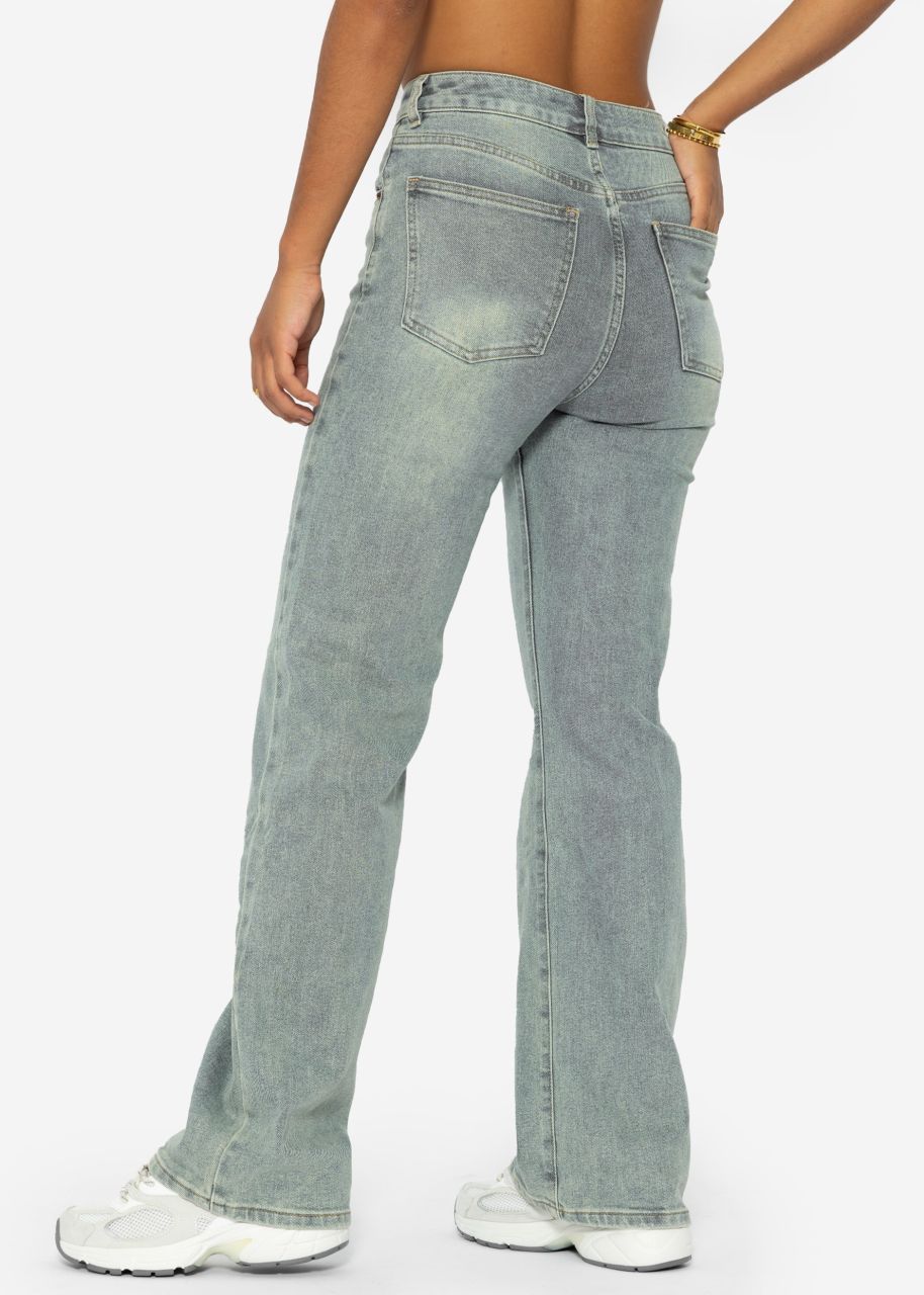 Straight Leg Jeans - blau