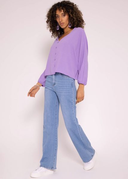 Fliessendes oversize Top, flieder