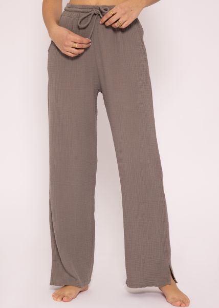Musselin Pants, taupe