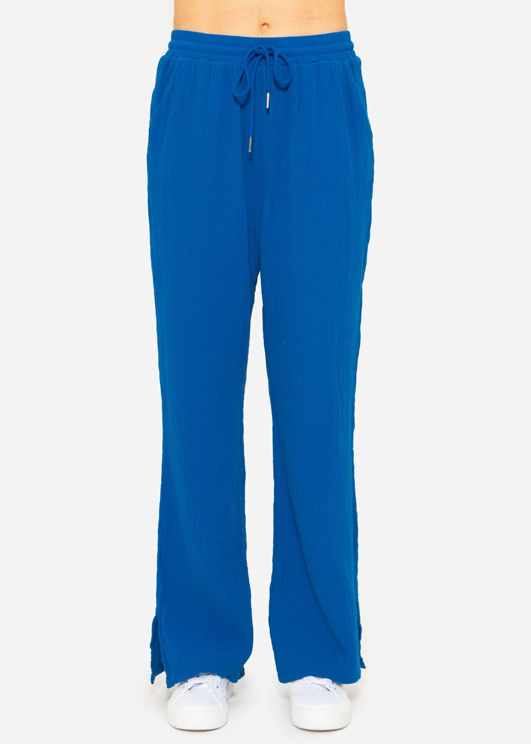 Musselin Pants, royalblau