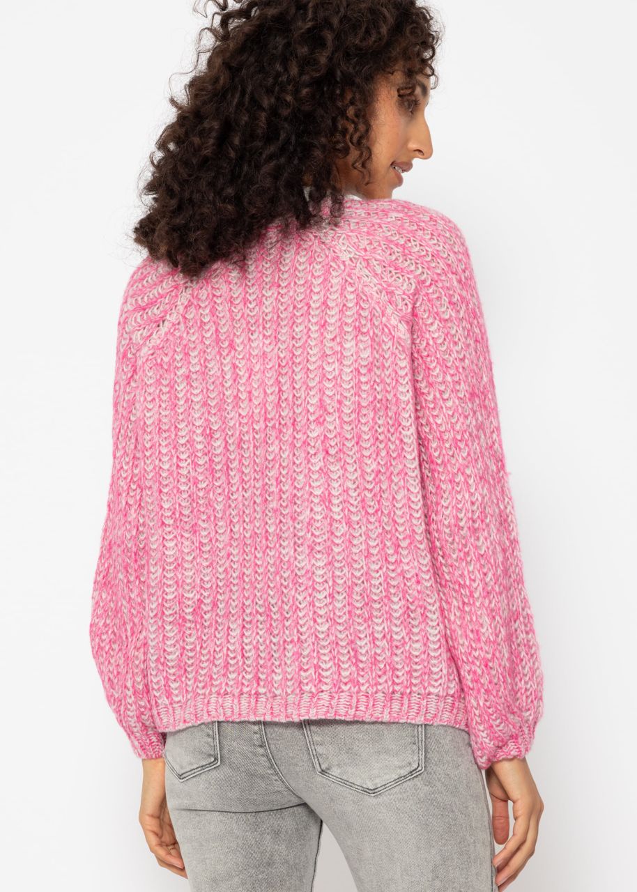 Raglan-Cardigan - pink