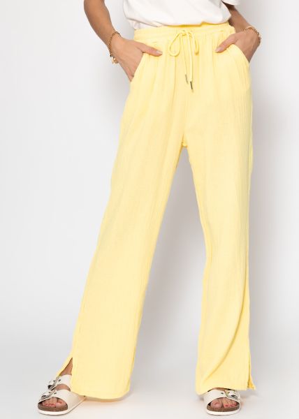 Musselin Pants, gelb