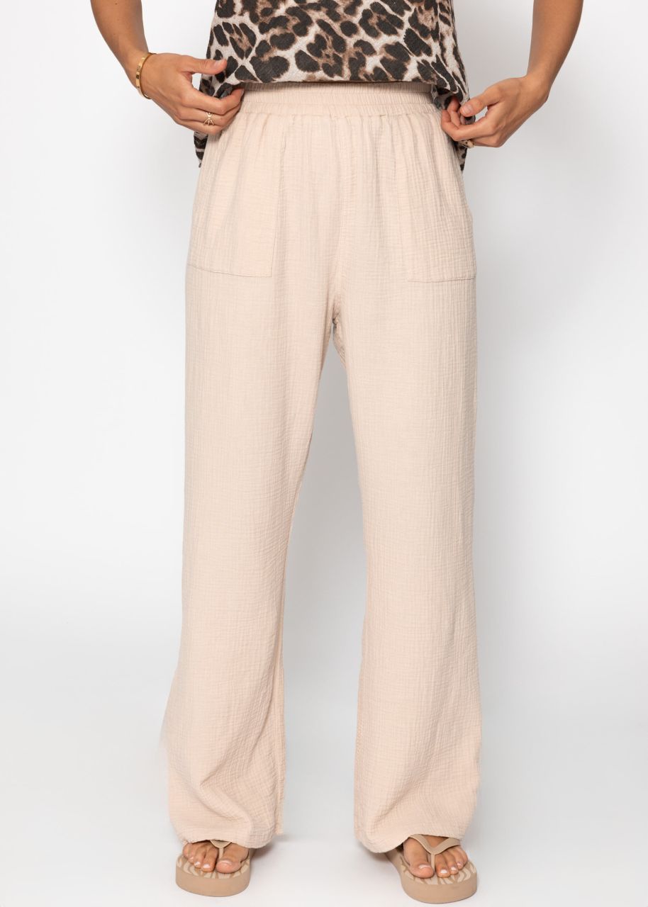 Musselin Hose - beige